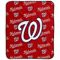 Pegasus Washington Nationals 50" x 60" Repeat Wordmark Fleece Blanket