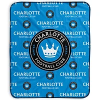 Pegasus Charlotte FC 50" x 60" Repeat Wordmark Fleece Blanket