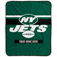 Pegasus New York Jets 50" x 60" Stripes Personalized Fleece Blanket