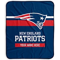 Pegasus New England Patriots 50" x 60" Stripes Personalized Fleece Blanket