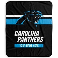Pegasus Carolina Panthers 50" x 60" Stripes Personalized Fleece Blanket