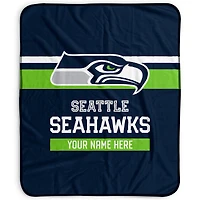Pegasus Seattle Seahawks 50" x 60" Stripes Personalized Fleece Blanket