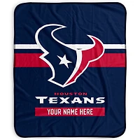 Pegasus Houston Texans 50" x 60" Stripes Personalized Fleece Blanket