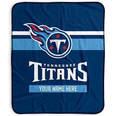 Pegasus Tennessee Titans 50" x 60" Stripes Personalized Fleece Blanket