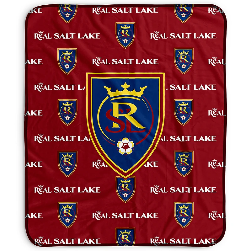 Pegasus Real Salt Lake 50" x 60" Repeat Wordmark Fleece Blanket