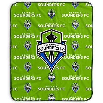 Pegasus Seattle Sounders FC 50" x 60" Repeat Wordmark Fleece Blanket