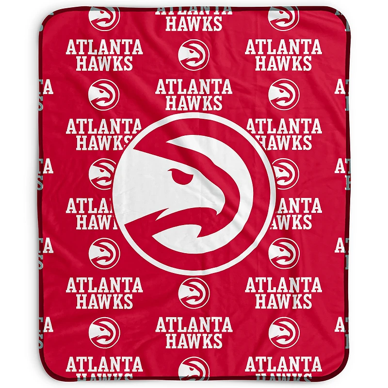 Pegasus Atlanta Hawks 50" x 60" Repeat Wordmark Fleece Blanket