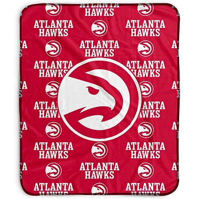 Pegasus Atlanta Hawks 50" x 60" Repeat Wordmark Fleece Blanket