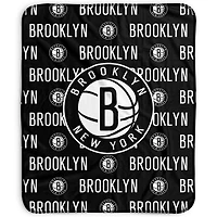 Pegasus Brooklyn Nets 50" x 60" Repeat Wordmark Fleece Blanket