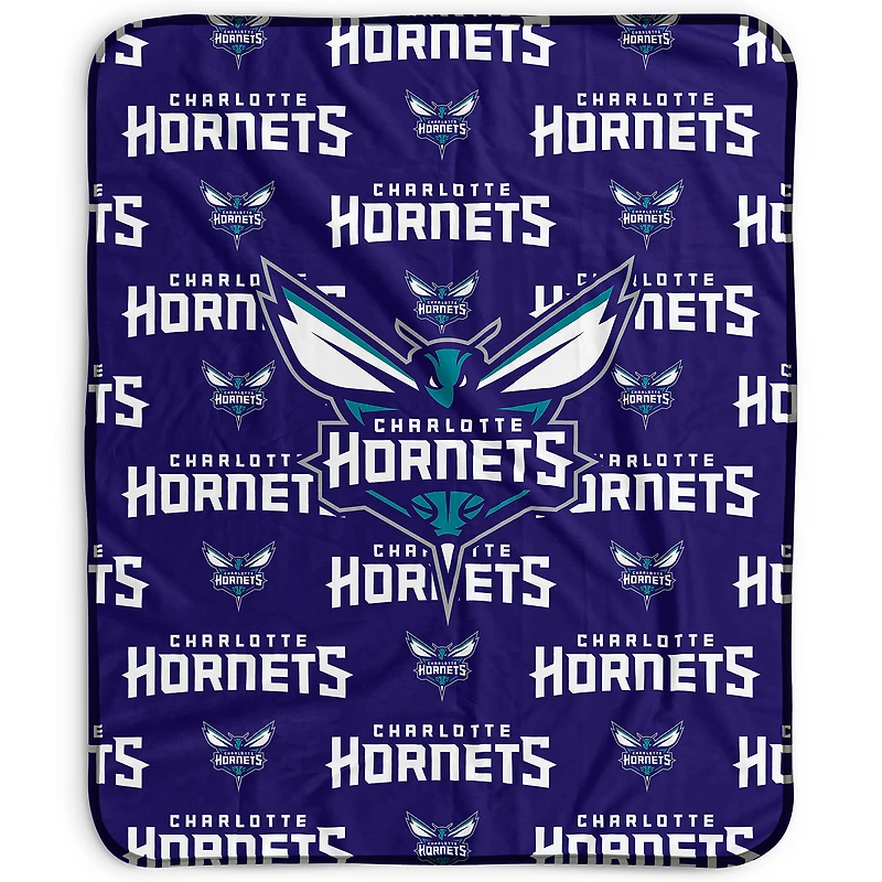 Pegasus Charlotte Hornets 50" x 60" Repeat Wordmark Fleece Blanket