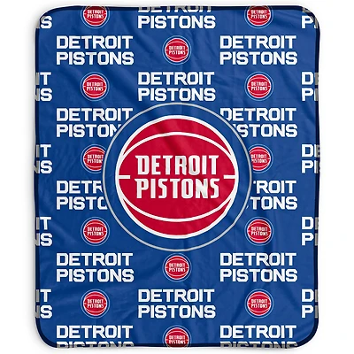 Pegasus Detroit Pistons 50" x 60" Repeat Wordmark Fleece Blanket