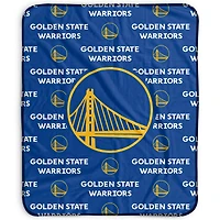 Pegasus Golden State Warriors 50" x 60" Repeat Wordmark Fleece Blanket
