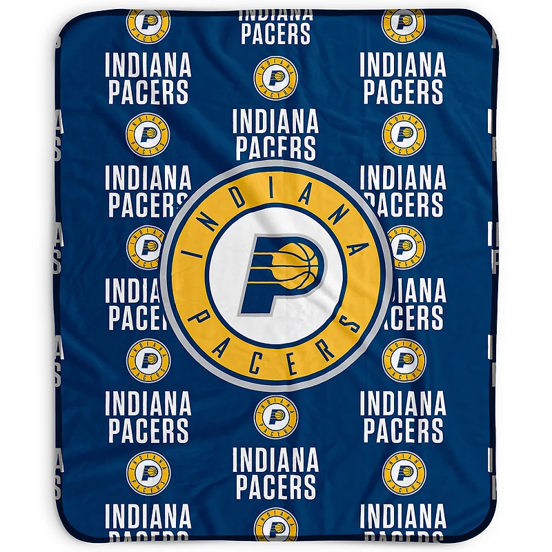 Pegasus Indiana Pacers 50" x 60" Repeat Wordmark Fleece Blanket
