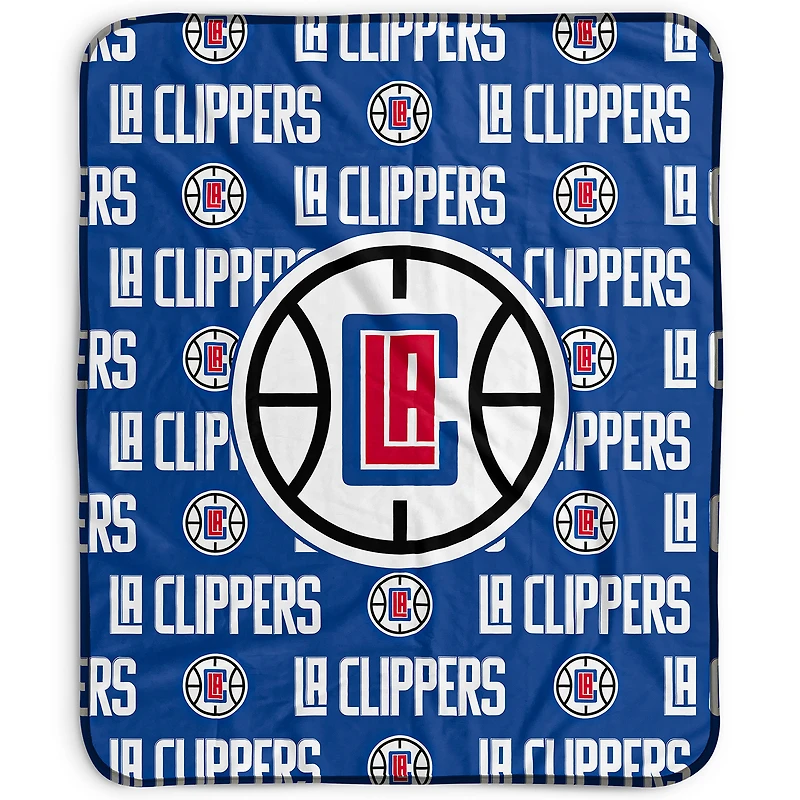 Pegasus LA Clippers 50" x 60" Repeat Wordmark Fleece Blanket