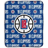 Pegasus LA Clippers 50" x 60" Repeat Wordmark Fleece Blanket