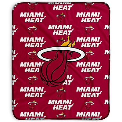 Pegasus Miami Heat 50" x 60" Repeat Wordmark Fleece Blanket