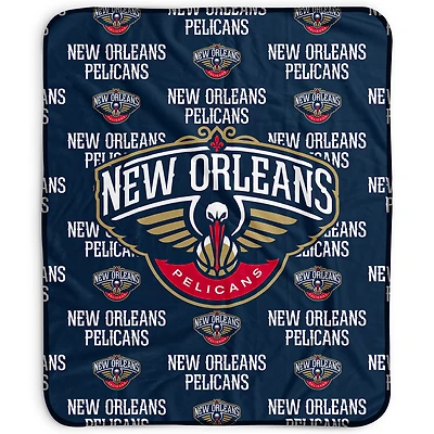 Pegasus New Orleans Pelicans 50" x 60" Repeat Wordmark Fleece Blanket