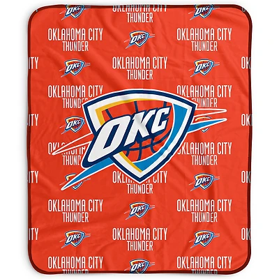 Pegasus Oklahoma City Thunder 50" x 60" Repeat Wordmark Fleece Blanket