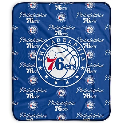 Pegasus Philadelphia 76ers 50" x 60" Repeat Wordmark Fleece Blanket