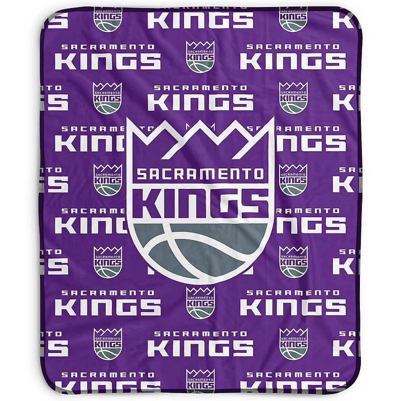 Pegasus Sacramento Kings 50" x 60" Repeat Wordmark Fleece Blanket