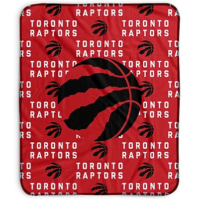 Pegasus Toronto Raptors 50" x 60" Repeat Wordmark Fleece Blanket