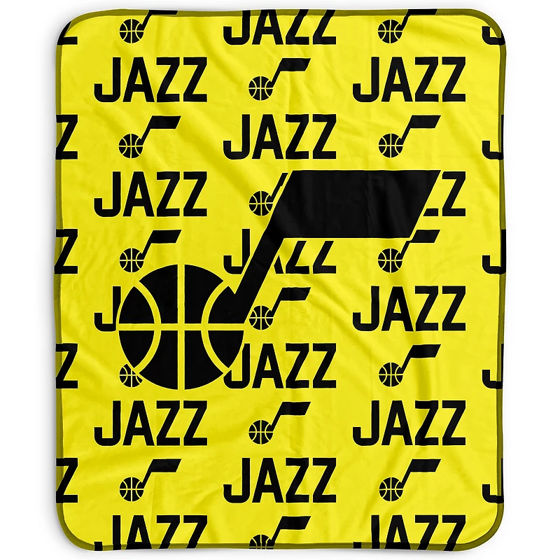 Pegasus Utah Jazz 50" x 60" Repeat Wordmark Fleece Blanket