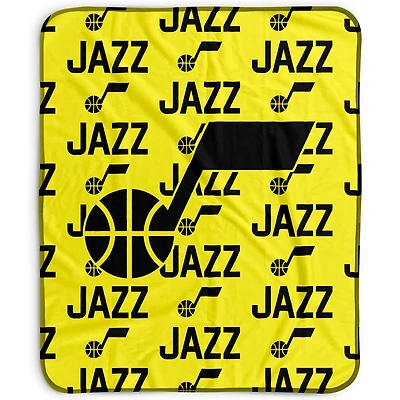 Pegasus Utah Jazz 50" x 60" Repeat Wordmark Fleece Blanket
