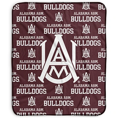 Pegasus Alabama A&M Bulldogs 50" x 60" Repeat Wordmark Fleece Blanket