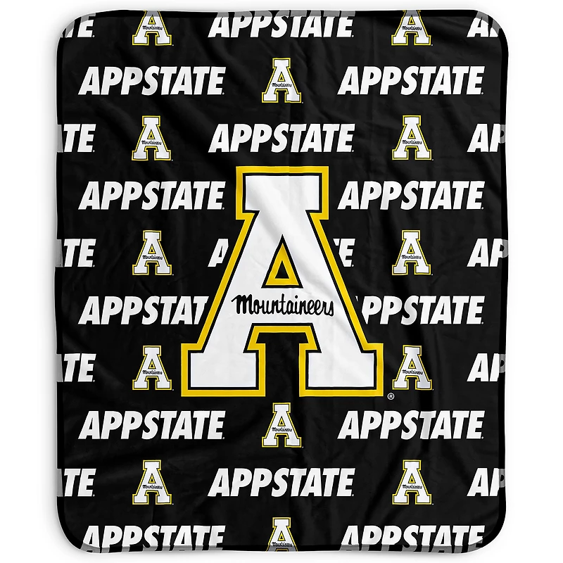 Pegasus Appalachian State Mountaineers 50" x 60" Repeat Wordmark Fleece Blanket