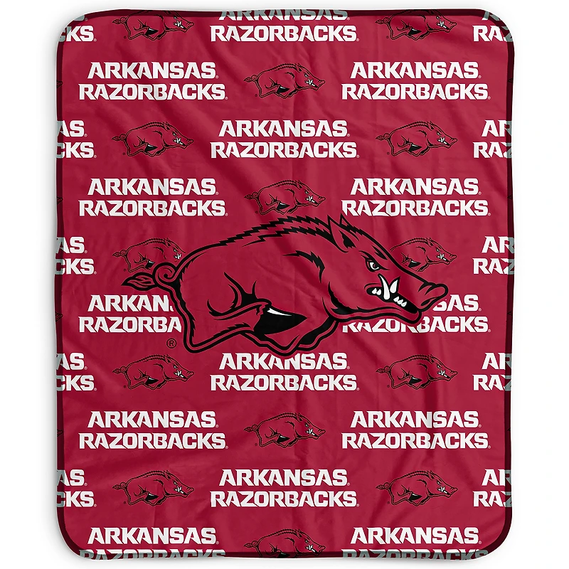 Pegasus Arkansas Razorbacks 50" x 60" Repeat Wordmark Fleece Blanket