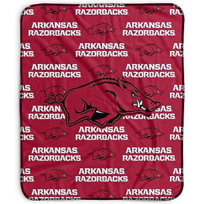 Pegasus Arkansas Razorbacks 50" x 60" Repeat Wordmark Fleece Blanket