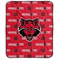 Pegasus Arkansas State Red Wolves 50" x 60" Repeat Wordmark Fleece Blanket