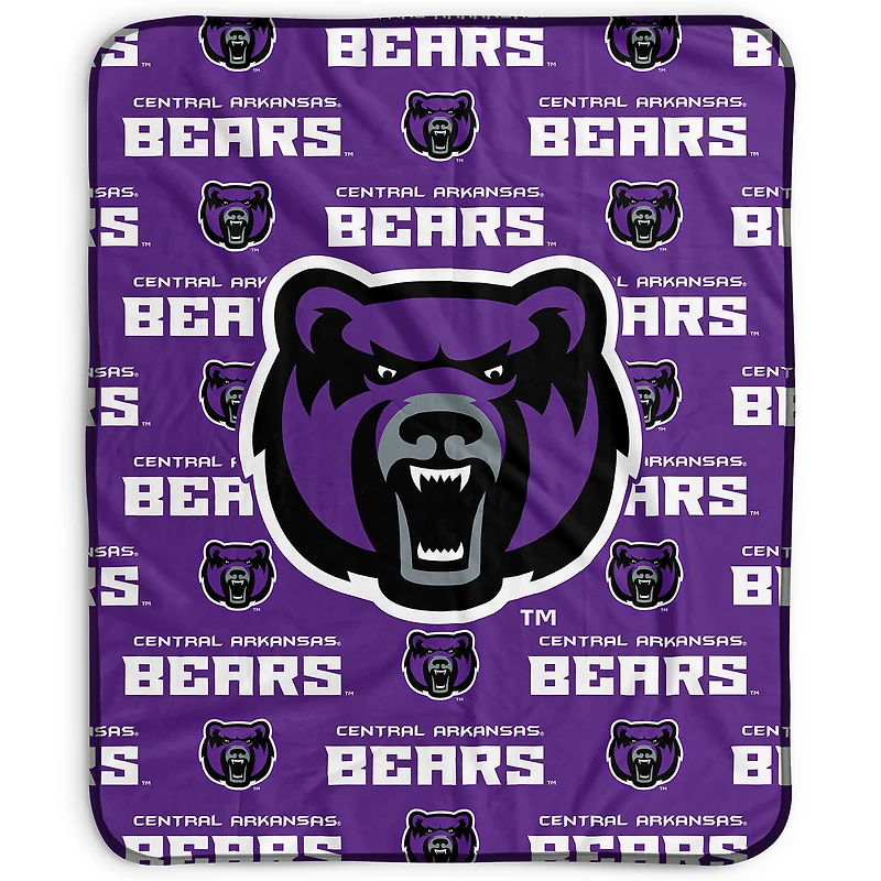 Pegasus Central Arkansas Bears 50" x 60" Repeat Wordmark Fleece Blanket