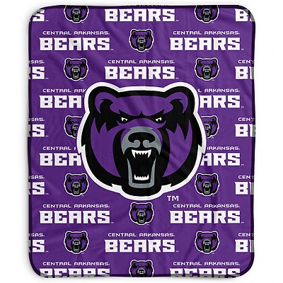 Pegasus Central Arkansas Bears 50" x 60" Repeat Wordmark Fleece Blanket