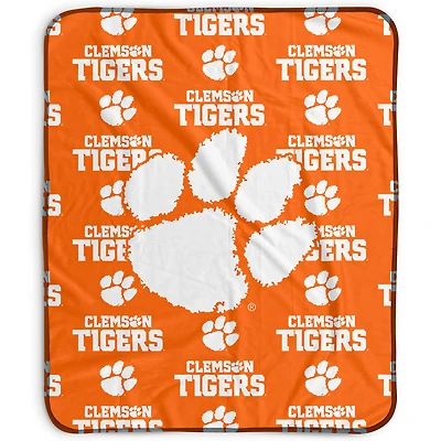 Pegasus Clemson Tigers 50" x 60" Repeat Wordmark Fleece Blanket