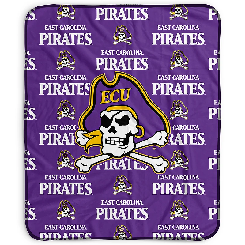 Pegasus ECU Pirates 50" x 60" Repeat Wordmark Fleece Blanket