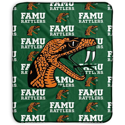 Pegasus Florida A&M Rattlers 50" x 60" Repeat Wordmark Fleece Blanket