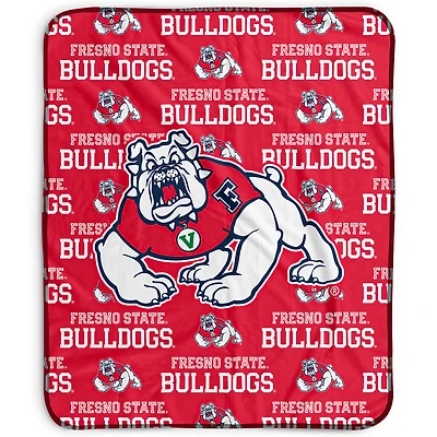 Pegasus Fresno State Bulldogs 50" x 60" Repeat Wordmark Fleece Blanket
