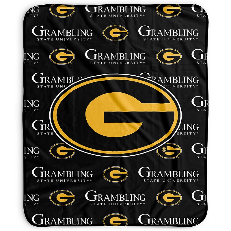 Pegasus Grambling Tigers 50" x 60" Repeat Wordmark Fleece Blanket