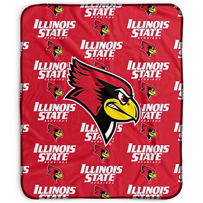 Pegasus Illinois State Redbirds 50" x 60" Repeat Wordmark Fleece Blanket