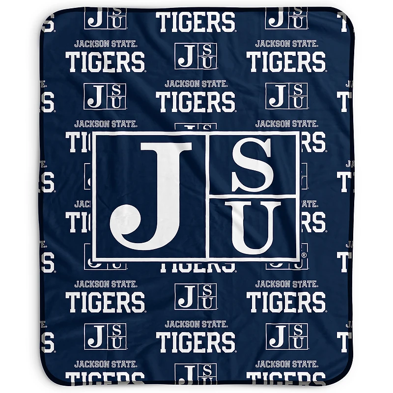Pegasus Jackson State Tigers 50" x 60" Repeat Wordmark Fleece Blanket