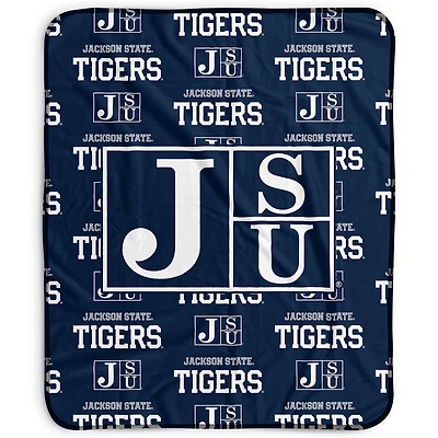 Pegasus Jackson State Tigers 50" x 60" Repeat Wordmark Fleece Blanket