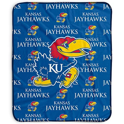Pegasus Kansas Jayhawks 50" x 60" Repeat Wordmark Fleece Blanket