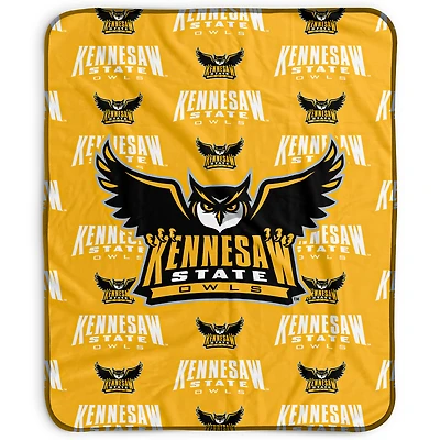 Pegasus Kennesaw State Owls 50" x 60" Repeat Wordmark Fleece Blanket