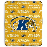 Pegasus Kent State Golden Flashes 50" x 60" Repeat Wordmark Fleece Blanket