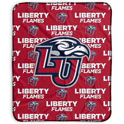 Pegasus Liberty Flames 50" x 60" Repeat Wordmark Fleece Blanket