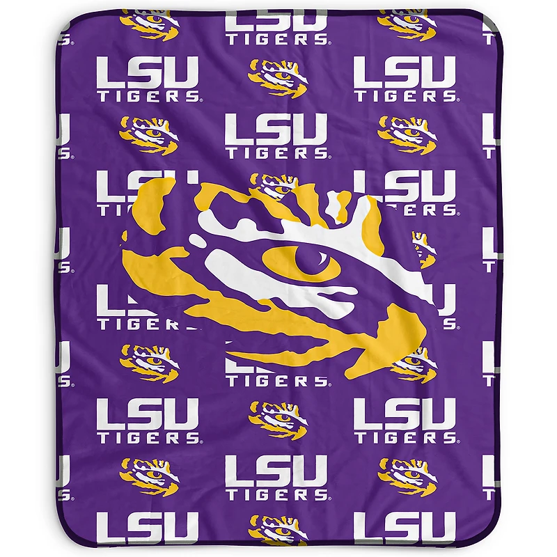 Pegasus LSU Tigers 50" x 60" Repeat Wordmark Fleece Blanket