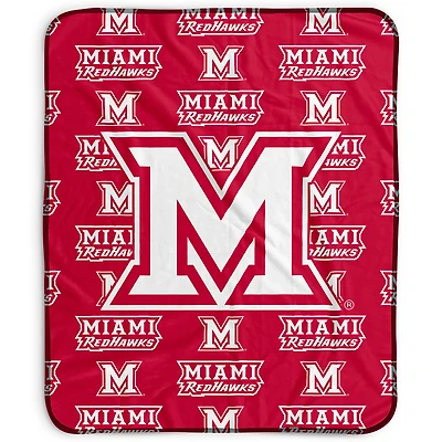 Pegasus Miami University RedHawks 50" x 60" Repeat Wordmark Fleece Blanket