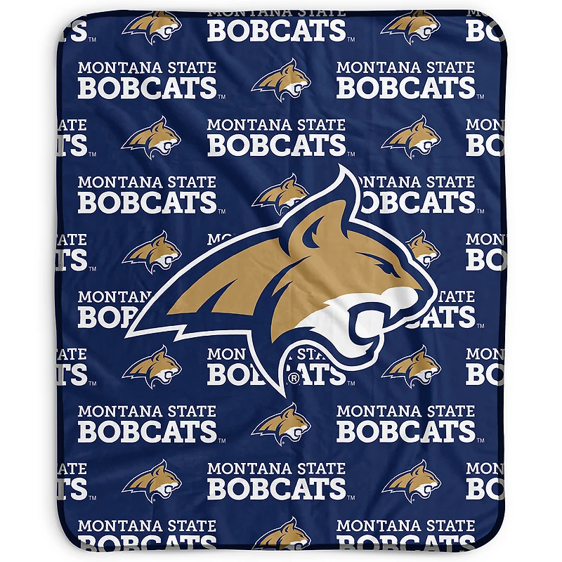 Pegasus Montana State Bobcats 50" x 60" Repeat Wordmark Fleece Blanket