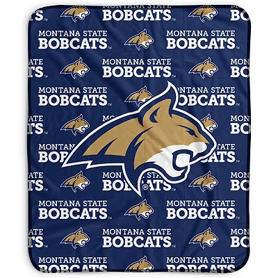 Pegasus Montana State Bobcats 50" x 60" Repeat Wordmark Fleece Blanket